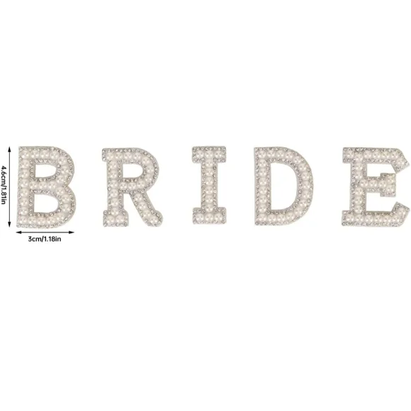 2/$10 BRIDE Letters [Rhinestone]👰 - Picture 3 of 5